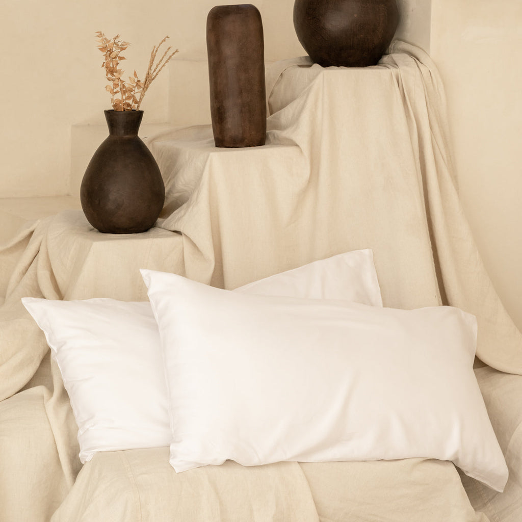 100% Organic and vegan bamboo pillowcase pair in a bamboo gift bag – All  About Sleep UK