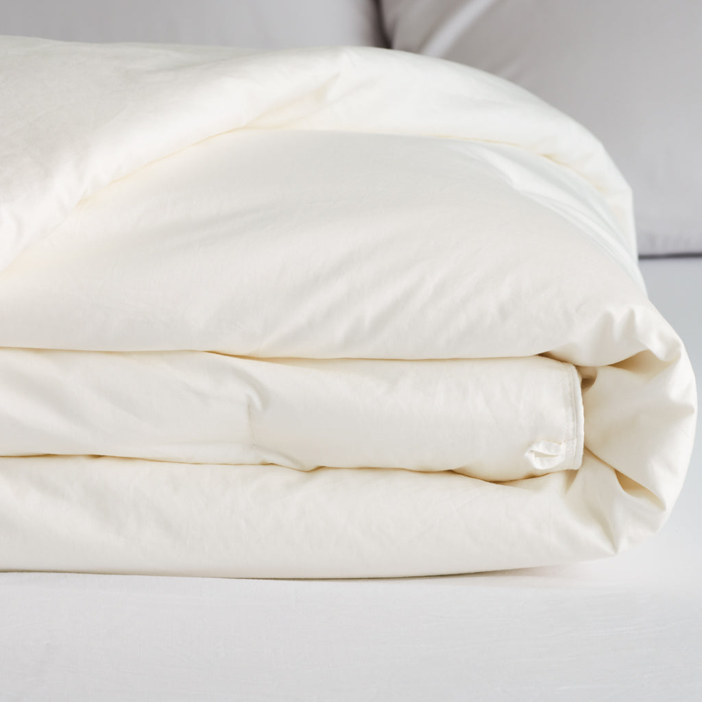 Cotten Shell 100% Mulberry Silk Filled Duvet Insert with Organic Cotton Shell ...